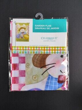 3/$20💗Celebrate It Easter Garden Flag 12.5" x 18"